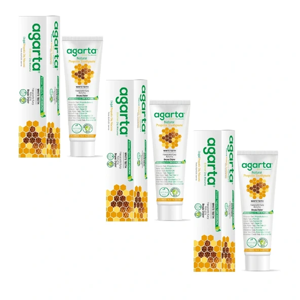 Doğal Propolis Diş Macunu 100 ml/130 Gr 3Adet