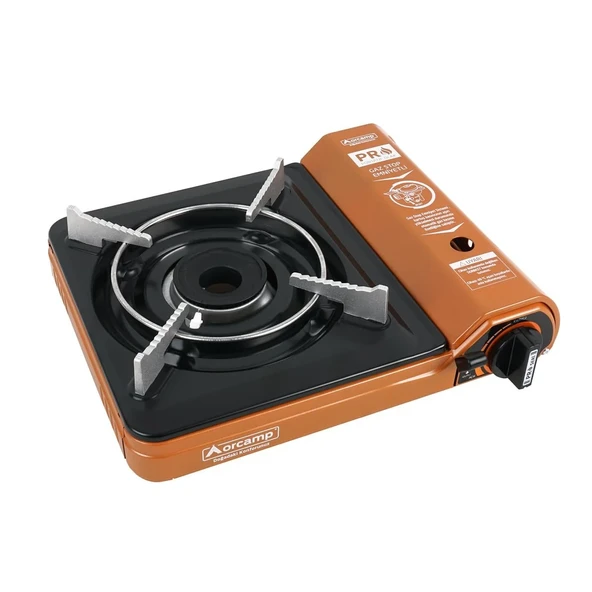 Orcamp Tekli Portatif Ocak Gaz Stop Emniyetli Turuncu - 3