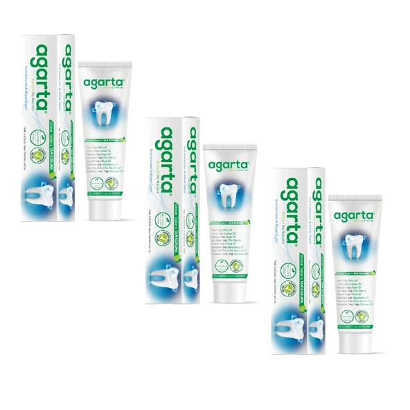Doğal Bitki Özlü Florürsüz Diş Macunu 100 Ml/130 Gr 3Adet