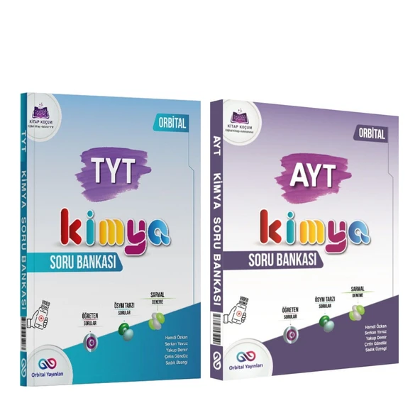 Orbital TYT ve AYT Kimya Soru Bankası Seti 2 Kitap ürün görseli 1