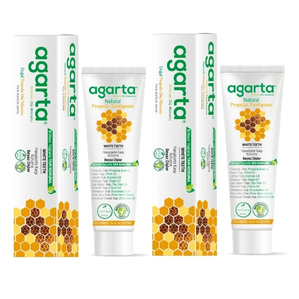 Doğal Propolis Diş Macunu 100 ml/130 Gr 2Adet