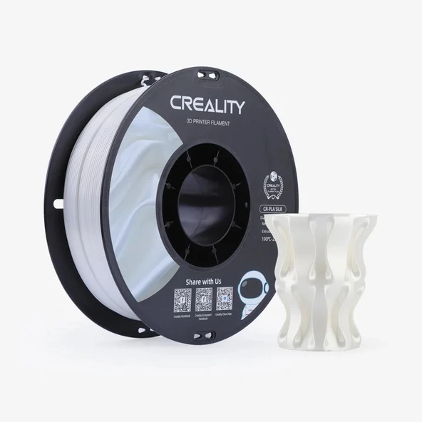 Creality Cr-Silk Pla 1,75mm 3D Filament 1Kg - Beyaz ürün görseli 1