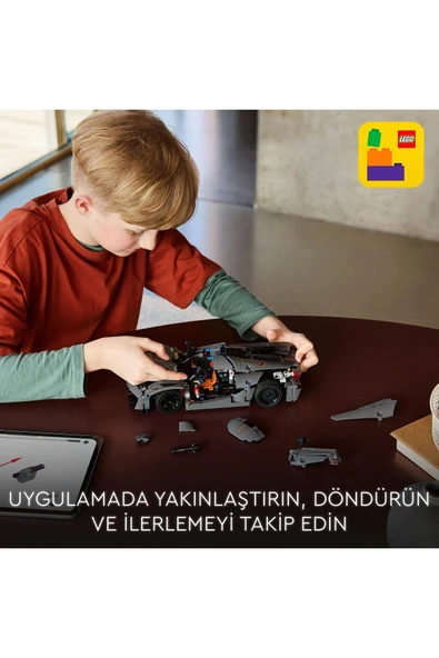 ® Technic Koenigsegg Jesko Absolut Gri Hiper Araba 42173 - 10+ Oyuncak Model Yapım Seti (801 Pr) - 9