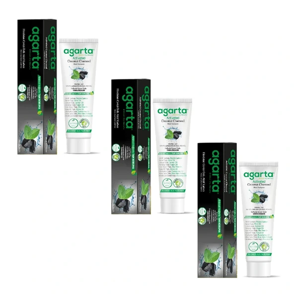 Doğal Hindistan Cevizi Özlü Aktif Karbon Diş Macunu 100 Ml 3Adet