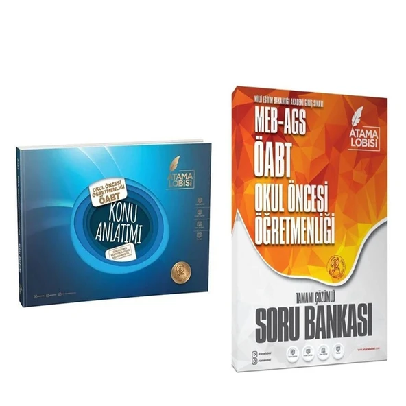Atama Lobisi ÖABT MEB AGS Okul Öncesi Öğretmenliği Konu ve Soru Bankası Seti 2 Kitap