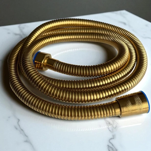 Gold Renkli Spiral Duş Hortumu (1,50 MT) ürün görseli