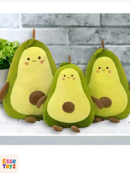 40 cm Sevimli Avakado Peluş Yastık & Uyku Arkadaşı & Oyuncak & Hediyelik - 4
