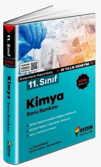 11.Sınıf Kimya Soru Bankası Aydın Yayınları ürün görseli 1