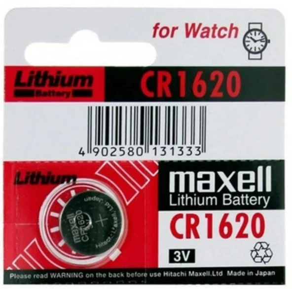 MAXELL CR-1620 Lityum 3v 3 Volt Araba Kumanda Pili Para Düğme Pil (1 Adet Fiyatıdır) - Resim 2