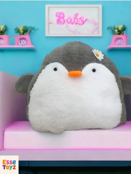 40 cm Sevimli Peluş Penguen Yastık-uyku Arkadaşı-oyuncak çocuk Odası Yastığı-hediyelik - 1