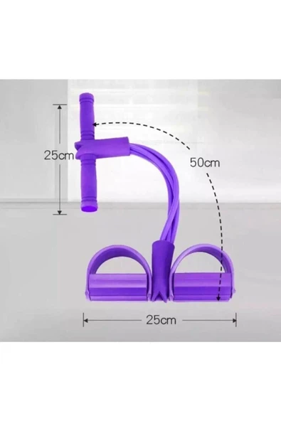 Body Trimmer Mekik Çekme Aleti - Evde Lastikli Egzersiz ve Karın Kası Geliştirici Spor Lastiği - 6