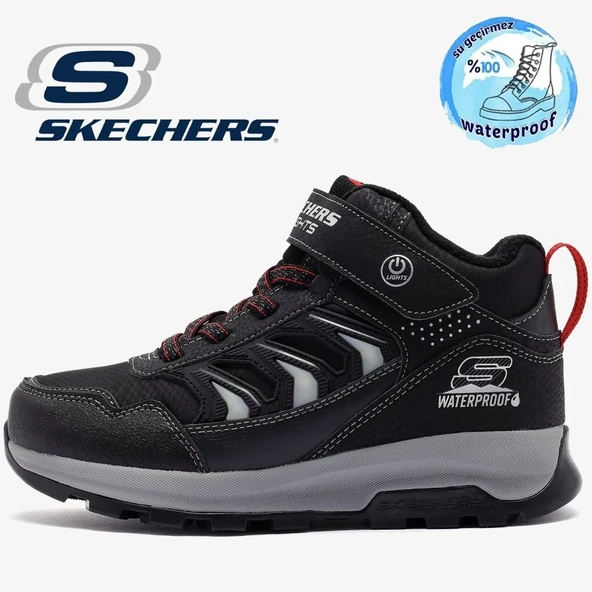 Skechers Storm Blazer - Glow Roam 406410L Kauçuk Taban Ortopedik Işıklı Çocuk Bot ürün görseli 1