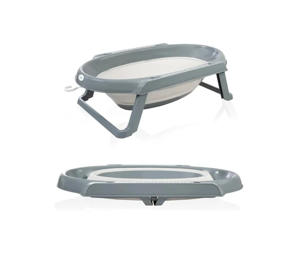 Babyjem Katlanır Banyo 5'li Küvet Seti 596 Antrasit - Resim 4