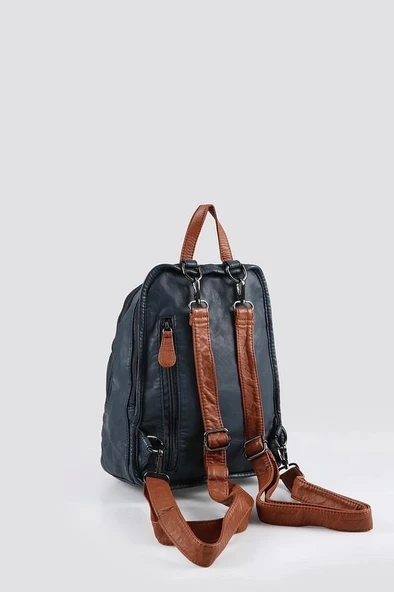 Lirya Mavi Cilt Sırt Çantası - 3