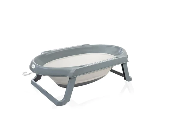 Babyjem Katlanır Banyo 5'li Küvet Seti 596 Antrasit - Resim 3