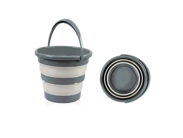 Babyjem Katlanır Banyo 5'li Küvet Seti 596 Antrasit - Resim 5