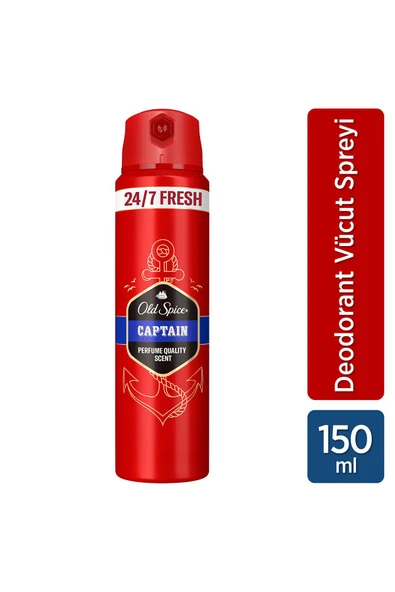 Old Spıce Captaın Erkek Sprey Deodorantı 150 ml ürün görseli