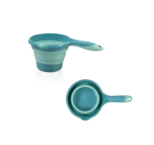 Babyjem Katlanır Banyo 5'li Küvet Seti 596 Turkuaz - Resim 6