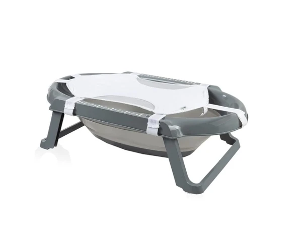 Babyjem Katlanır Banyo 5'li Küvet Seti 596 Antrasit - Resim 2