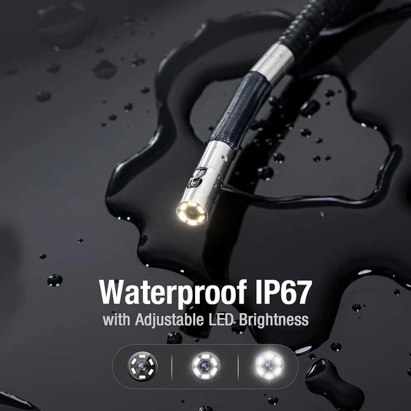 Teslong İki Yönlü Eklemli Boroskop, 5.5mm - 5 Inc - 1.5m Kablo - 5