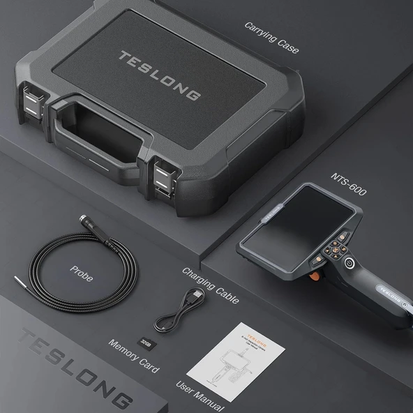 Teslong Ultra İnce 3.9 mm Endüstriyel Endoskop - 6 Inc - 1.5m Kablo - 4