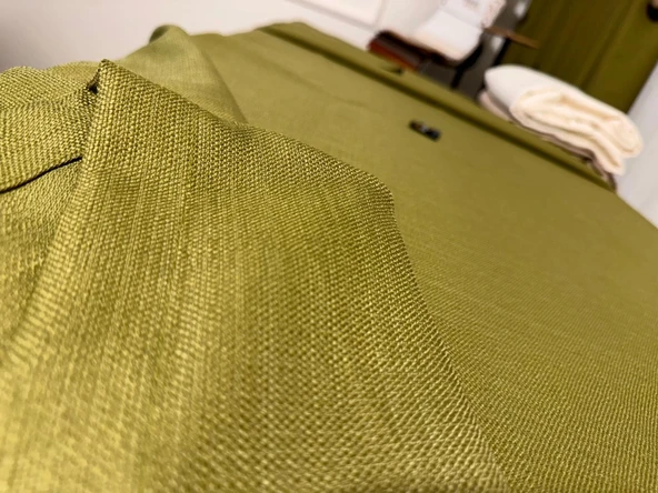 NİVEMESHOME KETEN TREND MASA ÖRTÜSÜ YEŞİL APM - 6