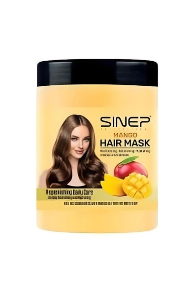 Sinep Kuru Yıpranmış ve Cansız Saçlar İçin Saç Maskesi 1000 Ml Mango
