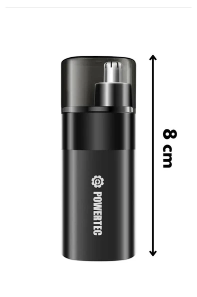 Powertec TR-504 Profesyonel Şarjlı Burun & Kulak Kılı Tıraş Makinesi (9600 RPM) - 3