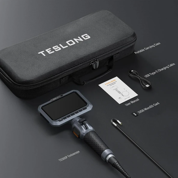 Teslong İki Yönlü Eklemli Boroskop, 5.5mm - 5 Inc - 1.5m Kablo - 7