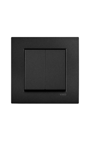 Viko Novella Komütatör Siyah (Çerçeve Dahil) ürün görseli 1