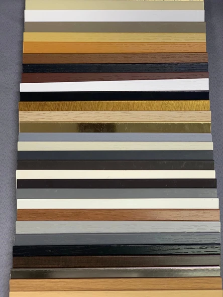 NİVEMESHOME GRİ AHŞAP JALUZİ 50 MM REDÜKTÖRLÜ+KURDELALI PERDE - 5