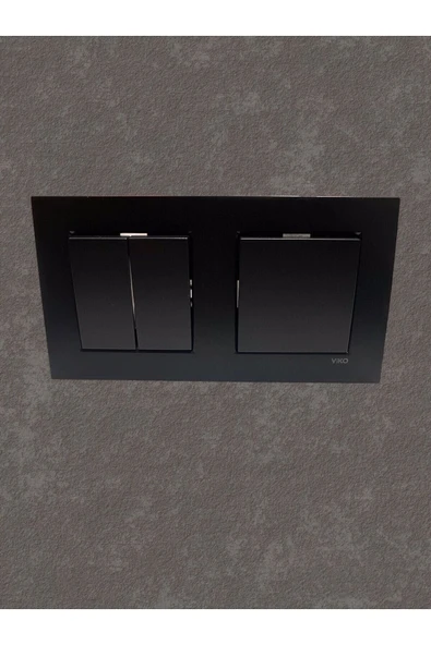 Viko Viko Novella Siyah 2'Li Set Komütatör-Anahtar ürün görseli 1