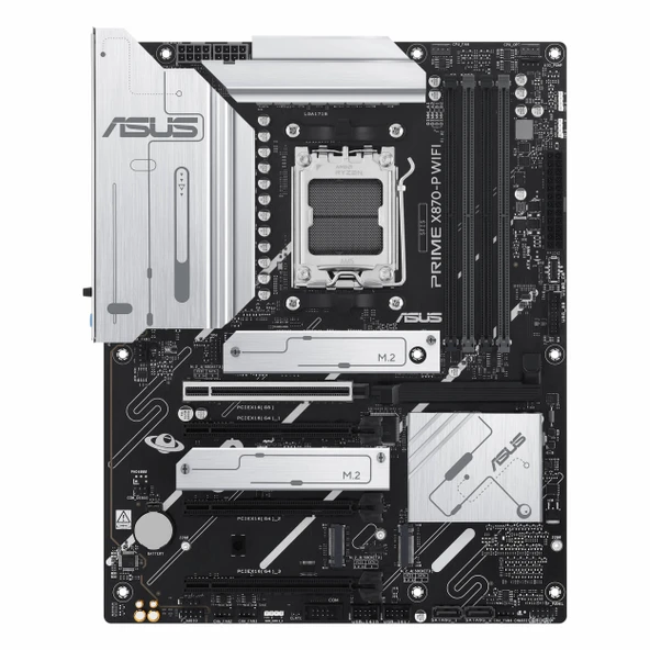 Asus Prime X870-P WiFi DDR5 (8000MHz)OC M.2 HDMI/USB-C PCIe 5.0 AM5 ATX Anakart - Resim 2