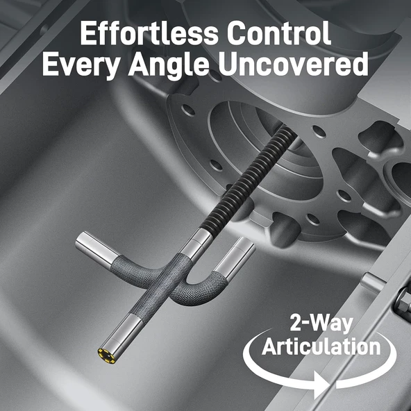 Teslong İki Yönlü Eklemli Boroskop, 5.5mm - 5 Inc - 1.5m Kablo - 4