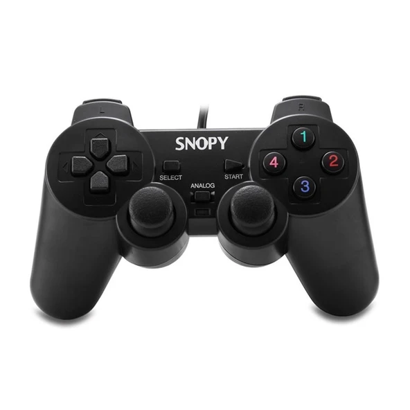 SNOPY SG-401, USB/PC/PS3, 1.8mt Kablolu, Çift Titreşimli, GAMEPAD - 1