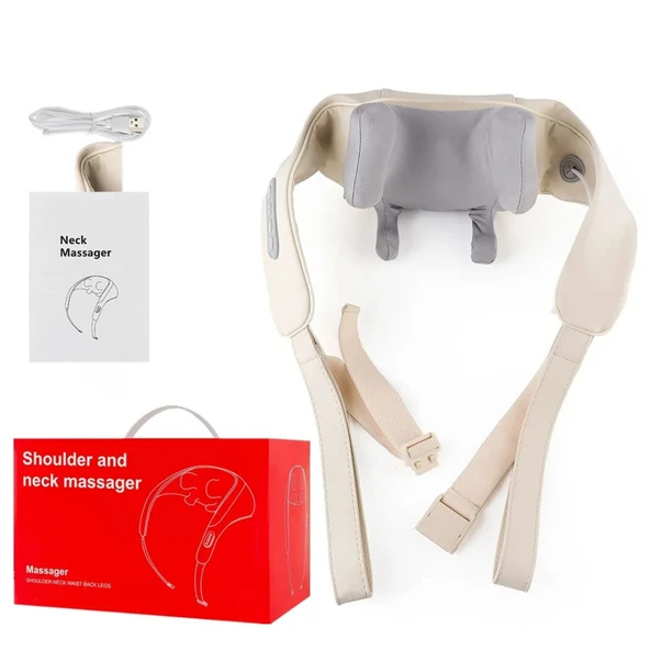 Kablosuz Boyun ve Omuz Masaj Aleti | Şal Tipi Trapez Masaj Cihazı 20W Sessiz - 7