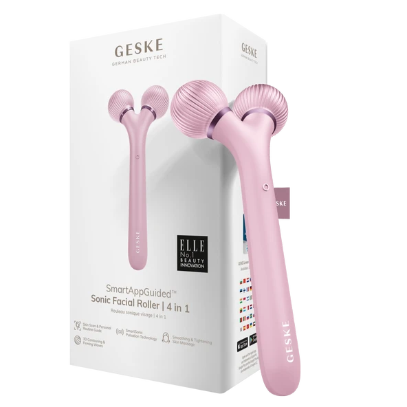 GESKE Titreşimli Yüz Şekillendirici Roller Masaj Cihazı Sonic Facial Roller ürün görseli