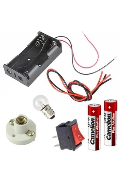 Fapatech Ortaokul Fizik Ödevi Elektrik Deney Kutusu Kiti Devre Deney Seti Elektromanyetik Deney Kiti ürün görseli