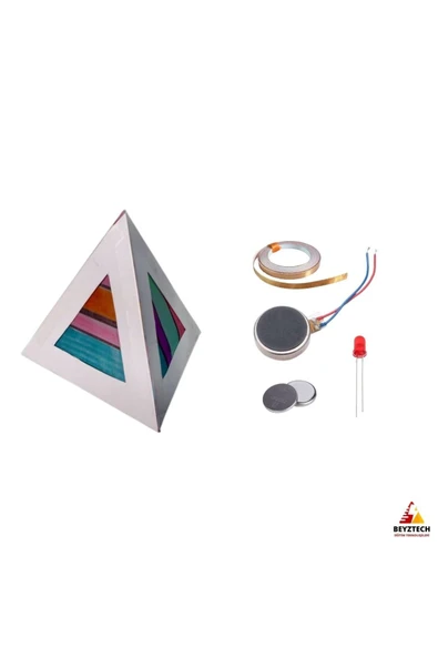 Fapatech Origami Piramit Kağıt Devre Kendin Yap Seti –STEM Eğitici-E- Pdf içerikli - Resim 3