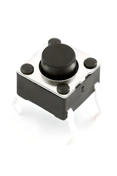 Fapatech 4 Pinli Push Buton - Siyah (6x6x5mm) - 5 Adet - Resim 2
