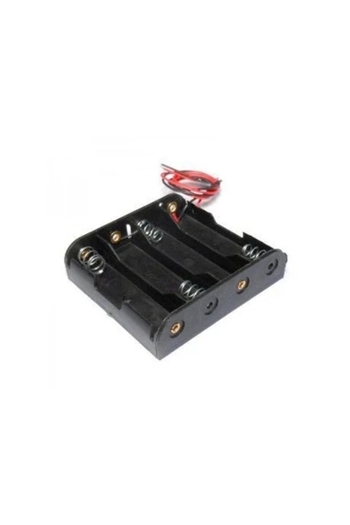 Fapatech 4lü Aa Pil Yuvası - Pil Yatağı, Dörtlü , Aa Pil Kutusu - Resim 5