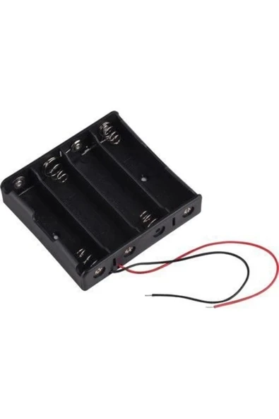 Fapatech 4lü Aa Pil Yuvası - Pil Yatağı, Dörtlü , Aa Pil Kutusu - Resim 3