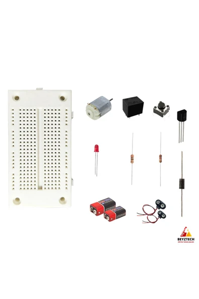 Fapatech Elektronik Röle ve Motor Kontrol Devre Kiti Temel Elektronik Devre Eğitim Seti / E-Pdf İçerikli ürün görseli