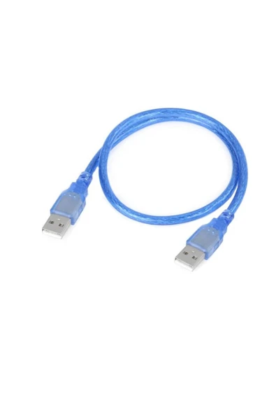 Fapatech USB 2.0 Erkek To Erkek Data Ve Şarj Kablosu Mavi 50cm ürün görseli