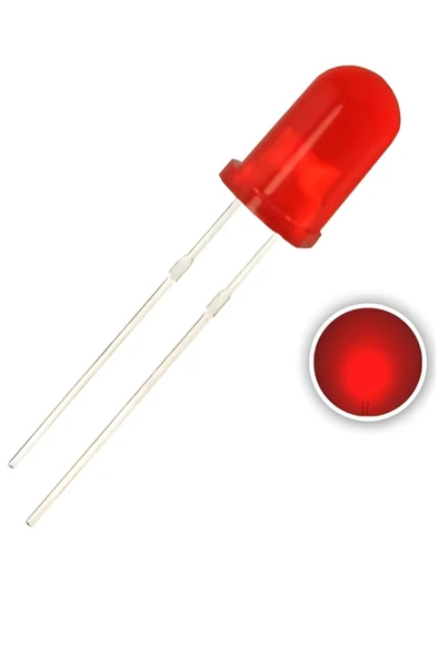 Fapatech 5mm Led Kırmızı Diyot - 5 Adet - Resim 2
