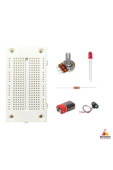 Fapatech Potansiyometre Devresi Temel Elektronik Devre Eğitim Seti / E-Pdf İçerikli