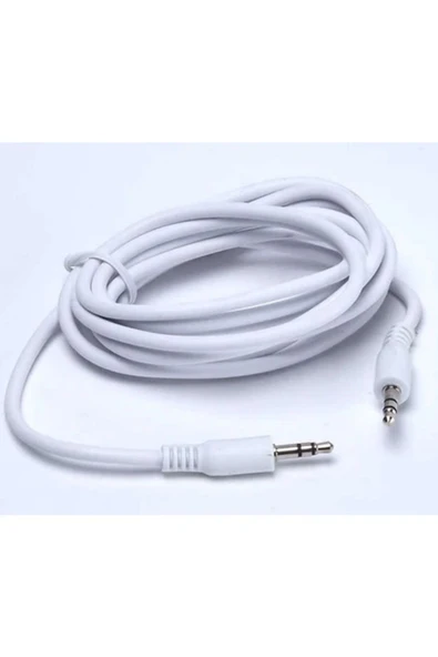 Fapatech Aux Ses Kablo Beyaz - 1 Metre - Resim 2