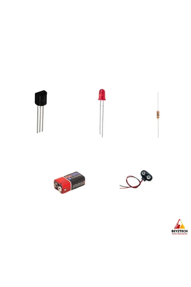 Fapatech BC547 ile Yangın Dedektörü Alarmı Devresi Temel Elektronik Devre Eğitim Seti / E-Pdf İçerikli - Resim 4