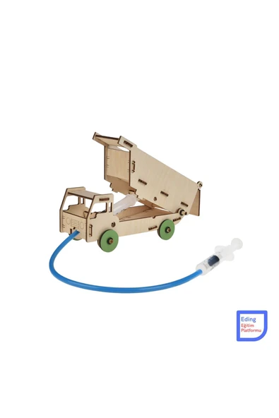 Fapatech Hidrolik Kamyon Stem Eğitici Sıvı Basınç Pascal Kanunu Sıvı Basıncı Fen Deney Seti - Resim 3