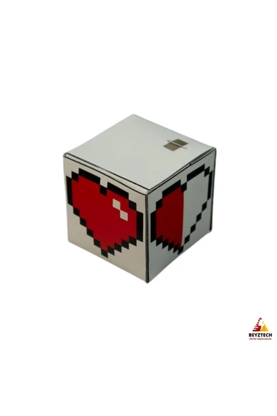 Fapatech Origami 8-Bit Kalp Küp Kağıt Devre Kendin Yap Seti –STEM Eğitici-E- Pdf içerikli ürün görseli